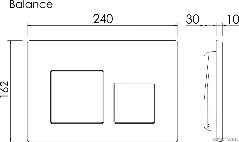 Комплект Ceramicanova Унитаз подвесной Ulma Rimless CN4006 безободковый, с микролифтом + Инсталляция Balance CN121002MB с кнопкой Square матовой черной