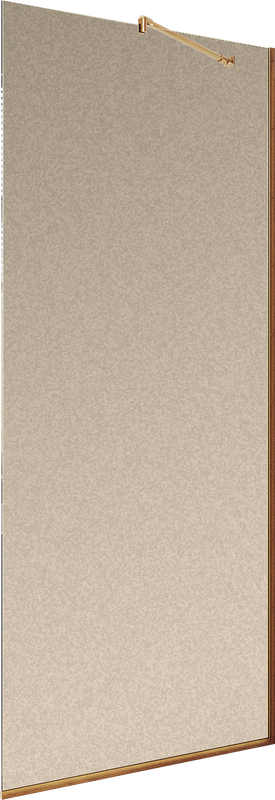 Душевая перегородка Maybahglass MGD-685-2у 119 см, профиль бронза, стекло бронза матовое