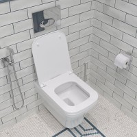 Унитаз подвесной BOCCHI Firenze 1304-001-0129 безободковый, сиденье A0312 с микролифтом