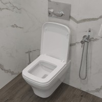 Унитаз подвесной BOCCHI Firenze 1304-001-0129 безободковый, сиденье A0312 с микролифтом