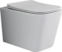 Унитаз подвесной Ceramicanova Cubic CN1806 с микролифтом, безободковый