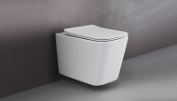 Унитаз подвесной Ceramicanova Cubic CN1806 с микролифтом, безободковый