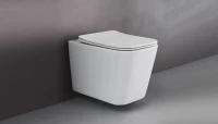 Унитаз подвесной Ceramicanova Cubic CN1806 с микролифтом, безободковый