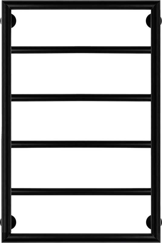 Полотенцесушитель водяной Secado Парма 2 80x55 см, матовый черный, лесенка