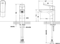 Смеситель для раковины Bravat Vega F1121179CP
