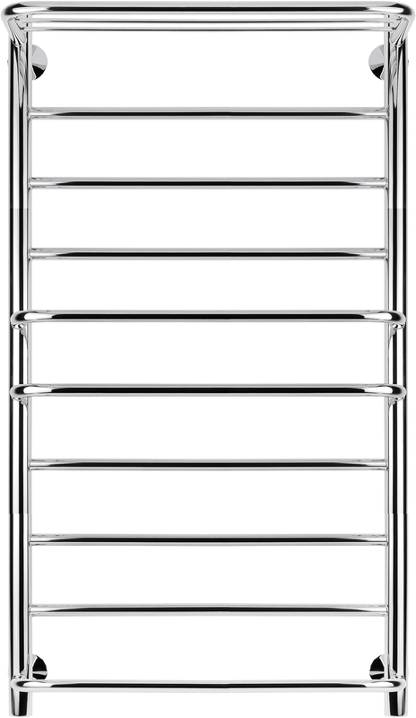 Полотенцесушитель электрический Secado Верона 2 105x55 см, подключение справа, глянцевый хром, лесенка, с полкой