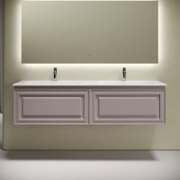 Тумба с раковиной Sancos Very 160 подвесная, doha soft, раковина CN7023