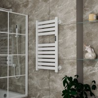 Полотенцесушитель электрический Bauedge Elite AF0026 45x80, белый матовый