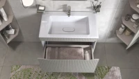 Тумба с раковиной Velvex Alba 80 тирамису Тумба с раковиной Velvex Alba 80 тирамису