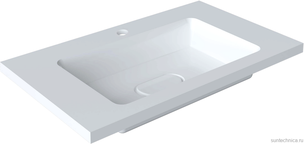 Тумба с раковиной Velvex Alba 80 тирамису