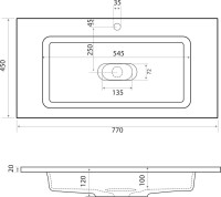 Тумба с раковиной Velvex Alba 80 тирамису Тумба с раковиной Velvex Alba 80 тирамису