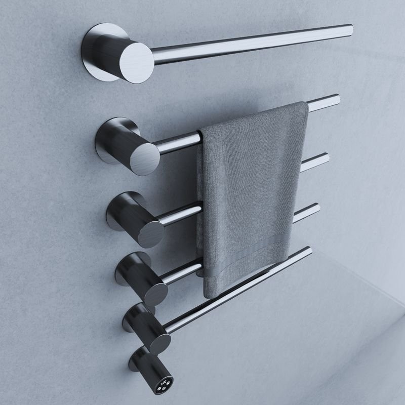 Полотенцесушитель электрический Wonzon & Woghand WW-AL315-GM С ВНУТРЕННЕЙ ЧАСТЬЮ, темный графит