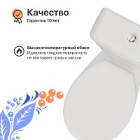 Унитаз-компакт напольный DIWO Ростов 0401 напольный, с бачком, с косым выпуском, фаянс