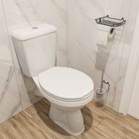 Унитаз-компакт напольный DIWO Ростов 0401 напольный, с бачком, с косым выпуском, фаянс