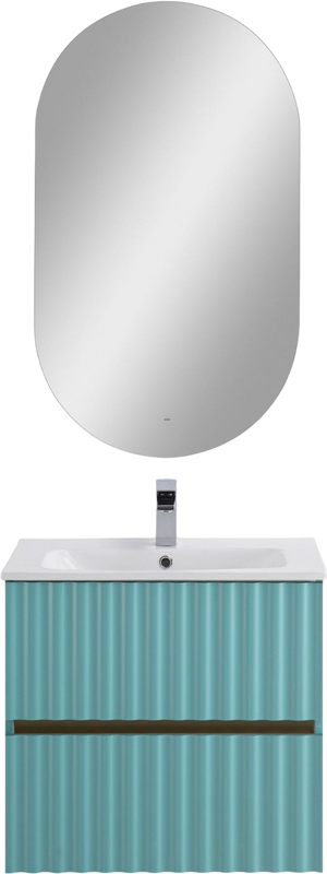 Мебель для ванной комнаты Art&Max Elegant 60 подвесная, светло-зеленая