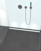 Душевой трап (лоток) TECE Drainline TECEdrainline 150 см стекло с сифоном Душевой трап (лоток) TECE Drainline TECEdrainline 150 см стекло с сифоном