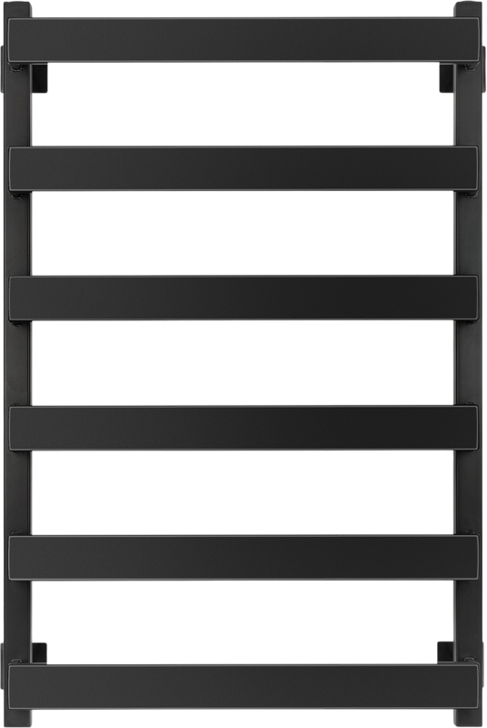 Полотенцесушитель электрический Secado Кродо 80х50 85x55 см, подключение слева, черный матовый, лесенка