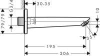 Излив Hansgrohe Logis 71410000 для ванны