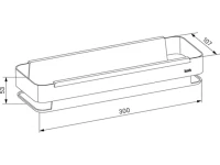 Полка IDDIS Optima Home SHE13SBi44 для душа, черная Полка IDDIS Optima Home SHE13SBi44 для душа, черная