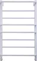 Полотенцесушитель водяной Comfysan Puro-K W-8 80х50 80x55 см, матовый белый, лесенка
