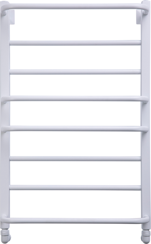 Полотенцесушитель водяной Comfysan Puro-K W-8 80х50 80x55 см, матовый белый, лесенка