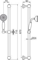 Душевой гарнитур Cezares Olimp Olimp SD 01