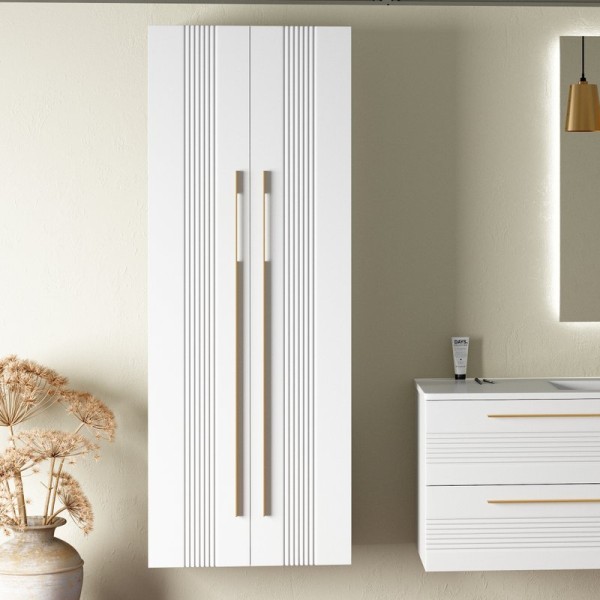 Шкаф пенал для ванной Sanvit Соната 2 белый