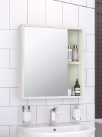 Зеркало-шкаф Runo Эко 52, белое