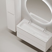 Мебель для ванной комнаты Sancos Folk 120 на двоих, bianco