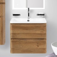 Тумба под раковину BelBagno Albano 60 подвесная, rovere rustico