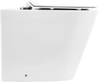 Унитаз приставной напольный BelBagno Flay-r BB1003CBR безободковый, крышка BB2111SC с микролифтом