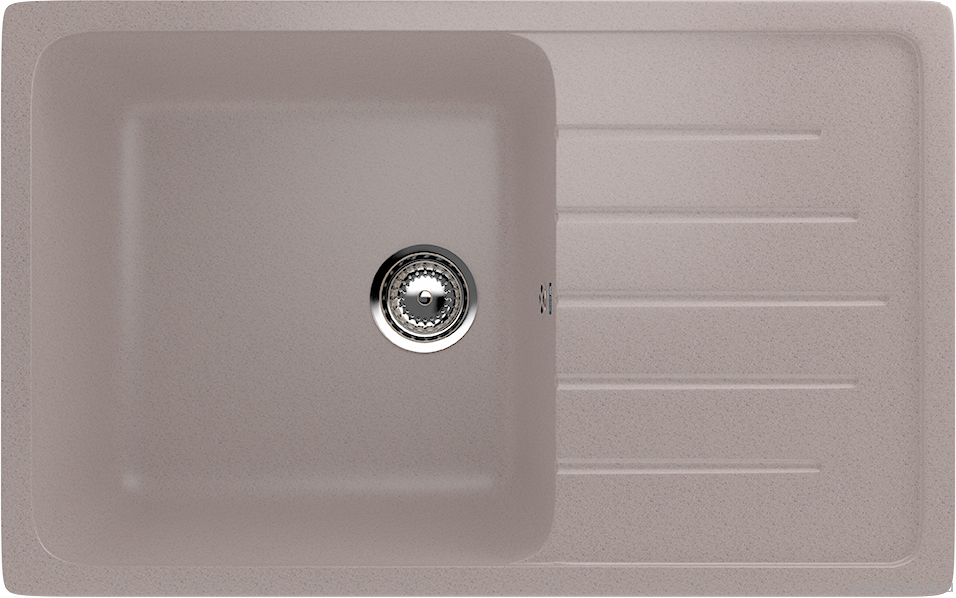 Мойка кухонная Ulgran U-400 302 песочная + дозатор U-02 песочный