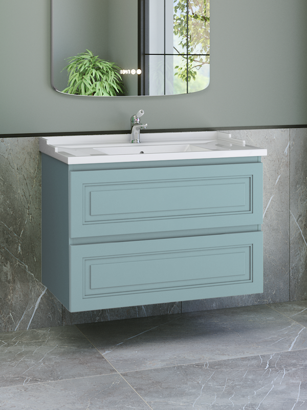 Тумба с раковиной Caprigo Wales 90 антарктида