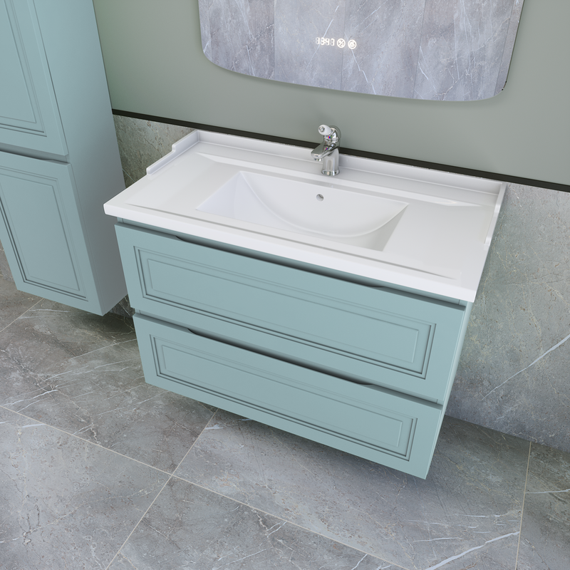 Тумба с раковиной Caprigo Wales 90 антарктида