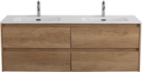 Тумба под раковину BelBagno Kraft 140 4 ящика, для двоих, rovere nebrasca nature