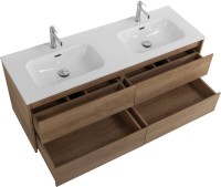 Тумба под раковину BelBagno Kraft 140 4 ящика, для двоих, rovere nebrasca nature