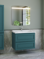 Мебель для ванной комнаты Caprigo Wales 80 изумрудно-бирюзовая Мебель для ванной комнаты Caprigo Wales 80 изумрудно-бирюзовая