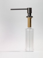 Дозатор для кухонной мойки AltroBagno Flusso 080503GM оружейная сталь Дозатор для кухонной мойки AltroBagno Flusso 080503GM оружейная сталь