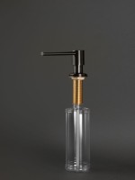 Дозатор для кухонной мойки AltroBagno Flusso 080503GM оружейная сталь Дозатор для кухонной мойки AltroBagno Flusso 080503GM оружейная сталь