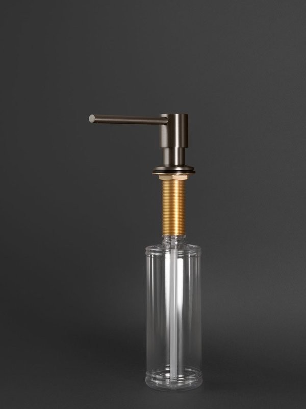 Дозатор для кухонной мойки AltroBagno Flusso 080503GM оружейная сталь