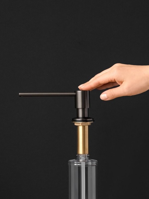 Дозатор для кухонной мойки AltroBagno Flusso 080503GM оружейная сталь