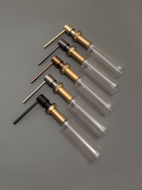 Дозатор для кухонной мойки AltroBagno Flusso 080503GM оружейная сталь