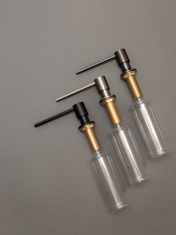 Дозатор для кухонной мойки AltroBagno Flusso 080503GM оружейная сталь