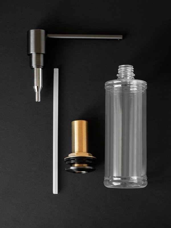 Дозатор для кухонной мойки AltroBagno Flusso 080503GM оружейная сталь