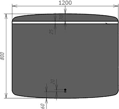 Мебель для ванной комнаты Caprigo Wales 120 беленый дуб