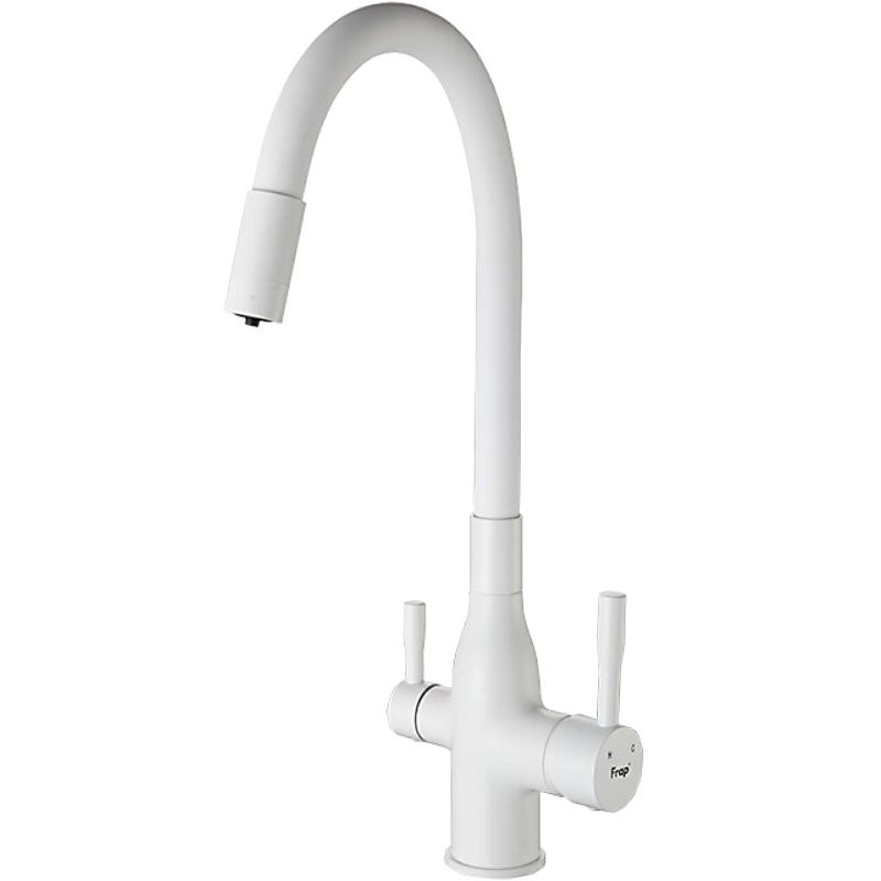 Смеситель для кухни Frap H69 F4396-8 белый