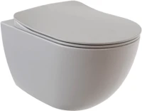 Унитаз подвесной Creavit Free FE322-11CG00E-0000 с биде, безободковый, холодный серый