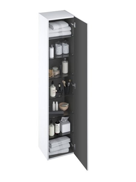 Шкаф-пенал для ванной Ravak Comfort SB 35 L/R глянцевый белый