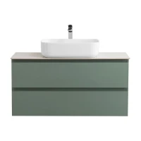 Тумба под раковину со столешницей BelBagno Kraft 100 подвесная, матовая еловая, столешница kep-100-bo