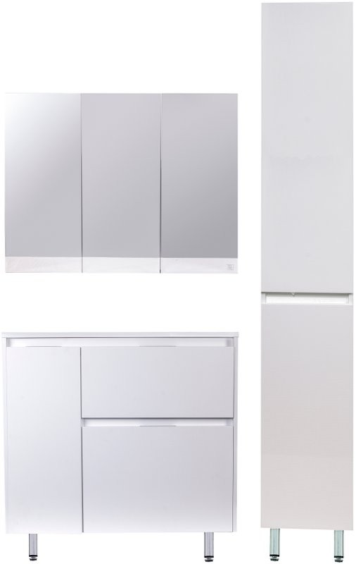 Мебель для ванной комнаты Style Line Барселона 90 Люкс Plus R, с бельевой корзиной